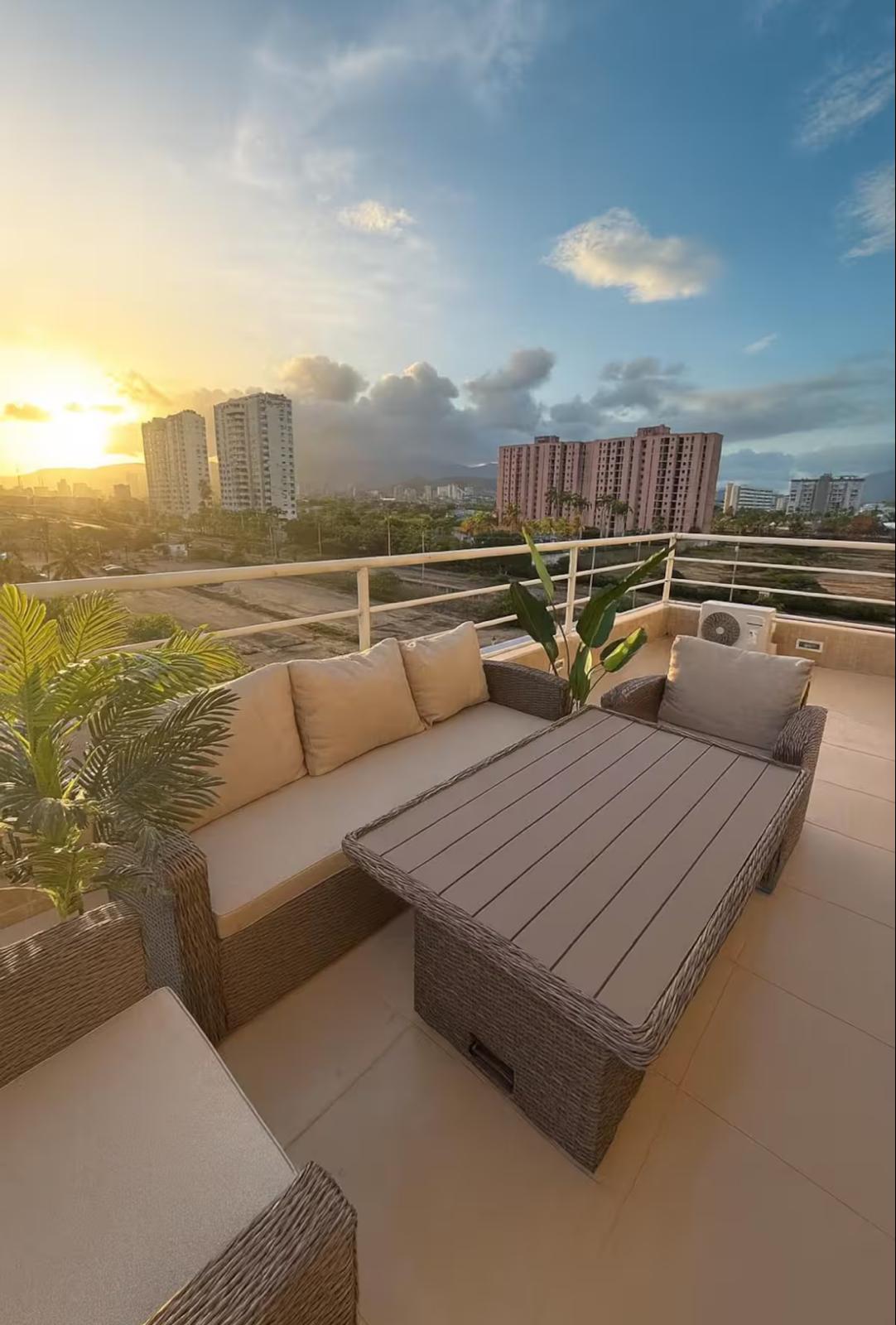 Apartamento con terraza cocina