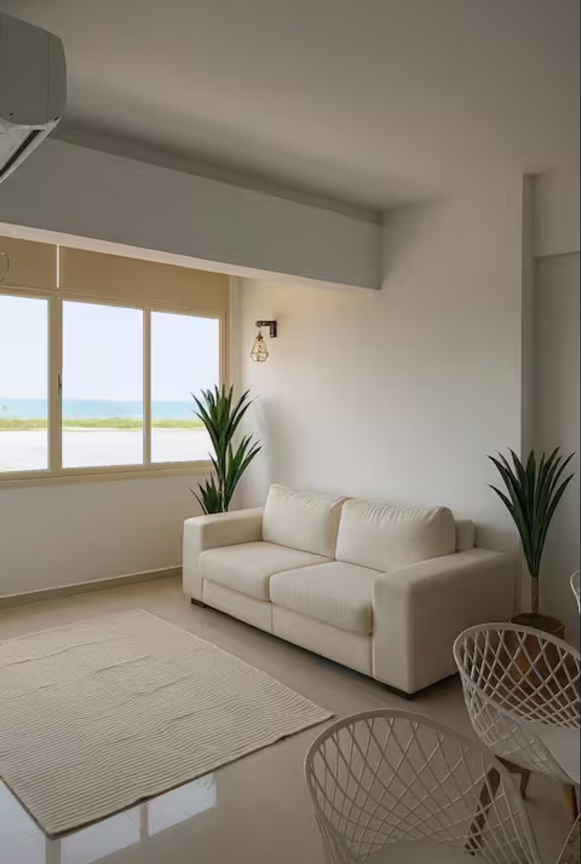 Apartamento con vistas a la laguna dormitorio